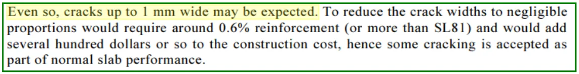 Extract of Australian Design Code for Residential Slabs and Footings (AS2870) this can be used as a guide to tell if a crack is Structural or non-structural