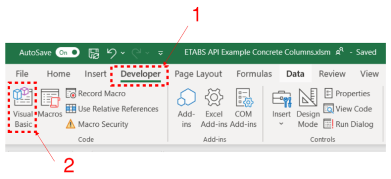 How to navigate to the Visual Basic Code Editor Environment