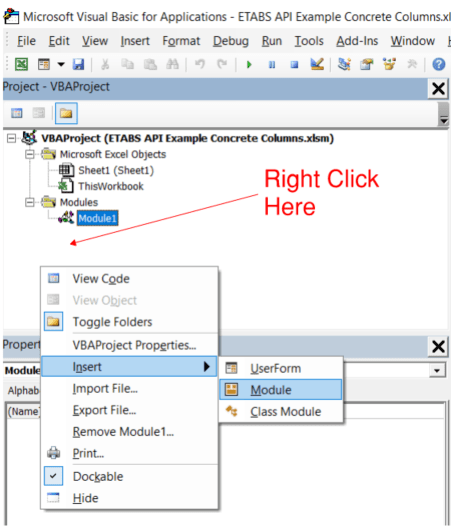 How to start a new module to begin coding