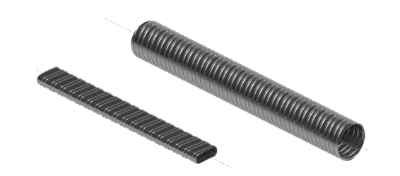 Post tensioning ducts house the PT cables and allows them to move freely within the slab during stressing, they come in either a flat or round profile.
