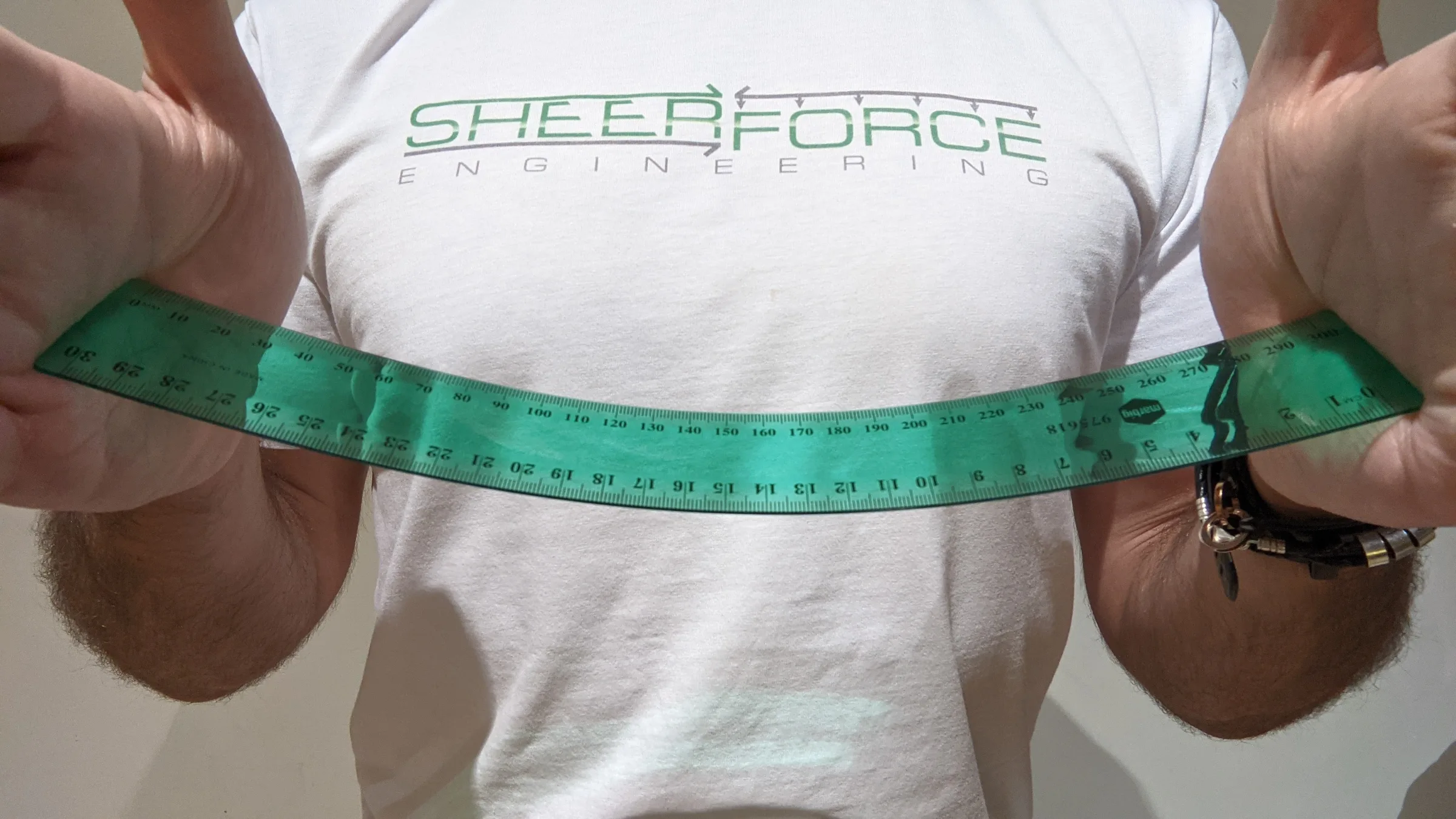 To understand the effects of buckling of a member about its minor axis due to compression, take a ruler and apply compression force at either end as demonstrated here. Due to the slender cross-section buckling will occur.