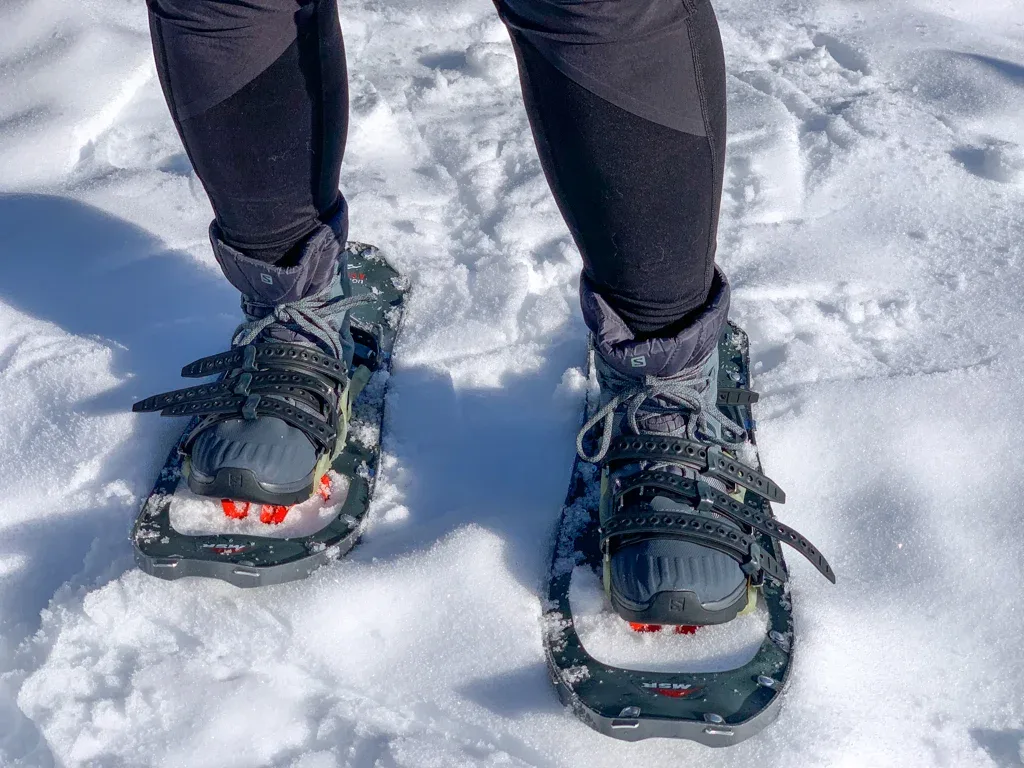 Snow shoes act the same in principle to isolated pad/spread footings, the large surface area prevents you from sinking into the snow similar to a large isolated footing preventing a building from sinking into the supporting soil.