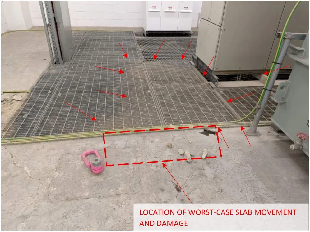 The distribution of residue (outlined by the red arrows above) helped establish the likely origin point of the event.