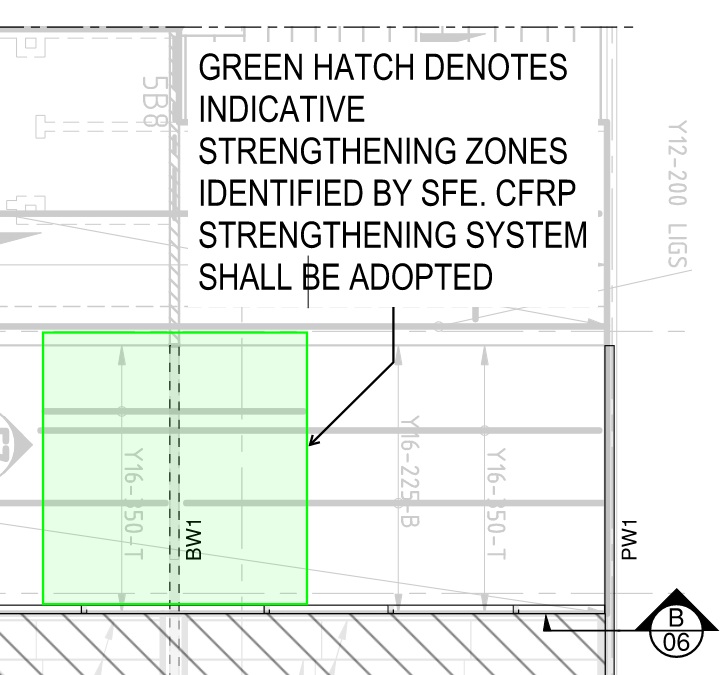 The final strengthening solution focused on targeted intervention rather than extensive reconstruction.