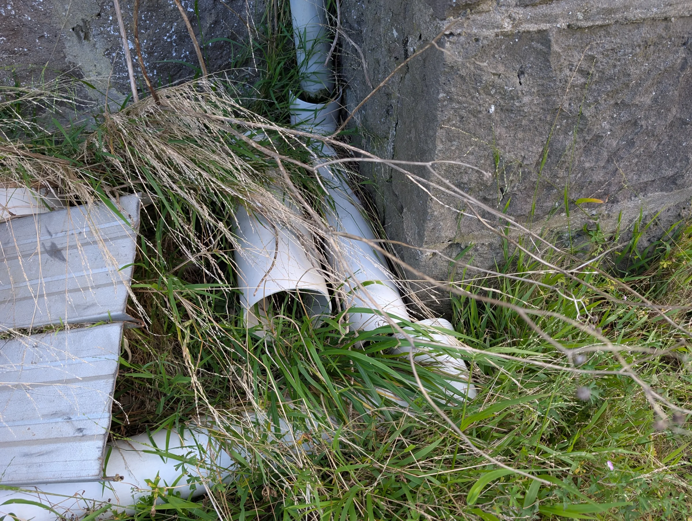Water was being allowed to accumulate around the foundations.
